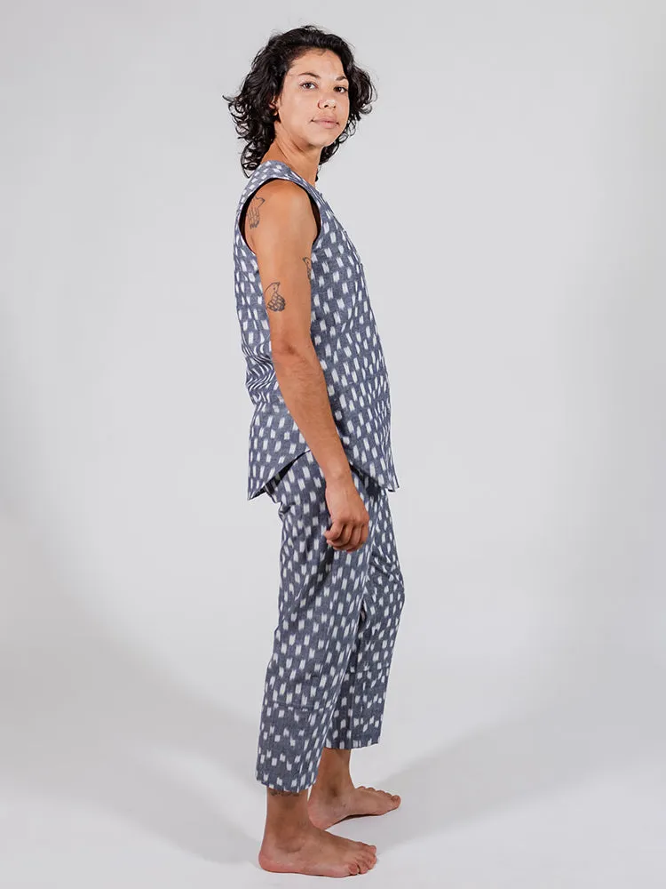 Miller Easy Pant - Blue Ikat