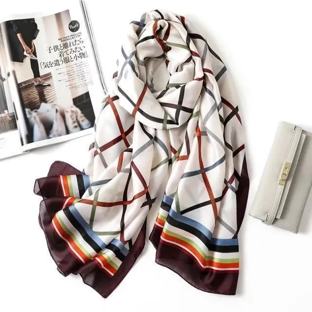 Muffler Silk Scarves