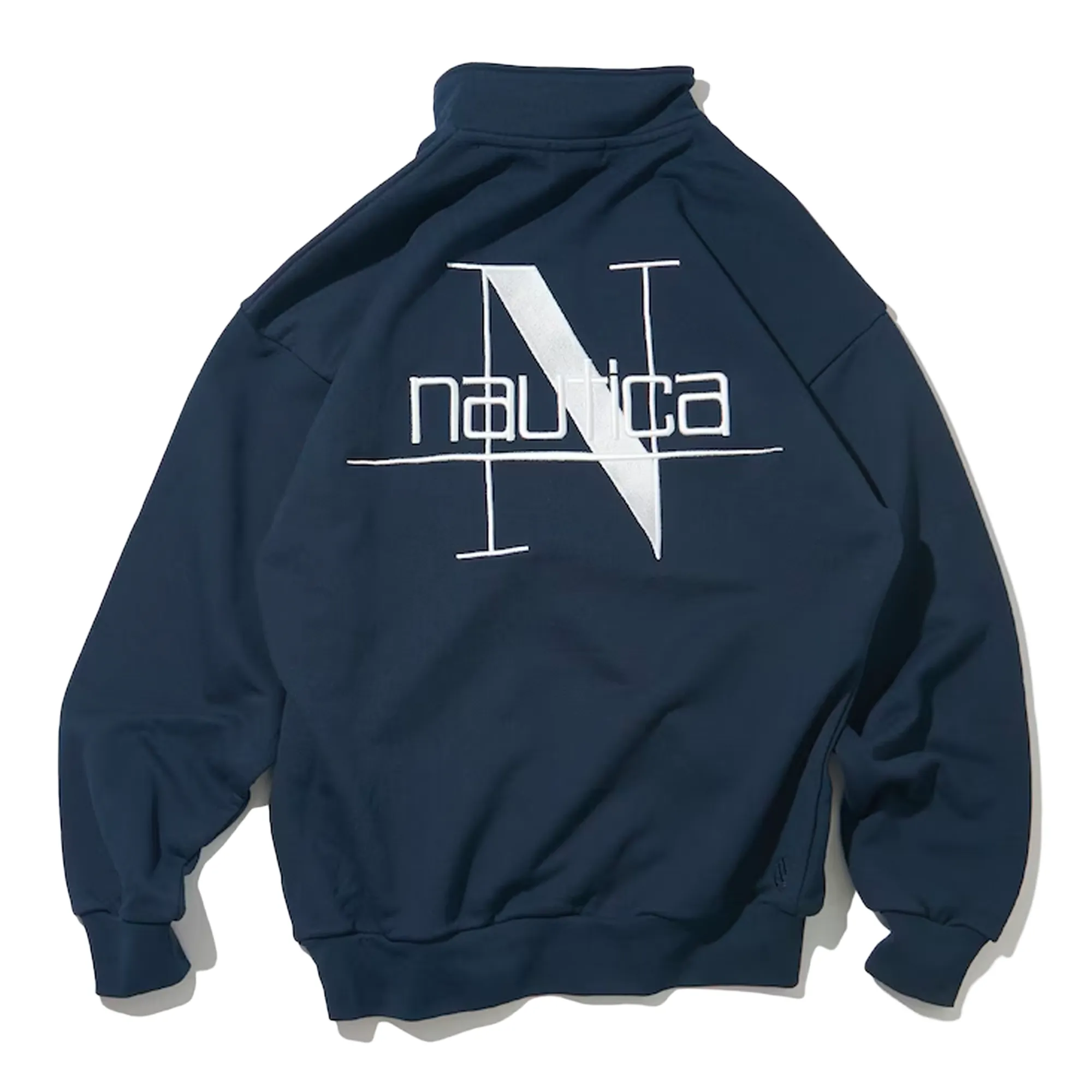 Nautica Japan N Logo Half Zip Sweater Navy