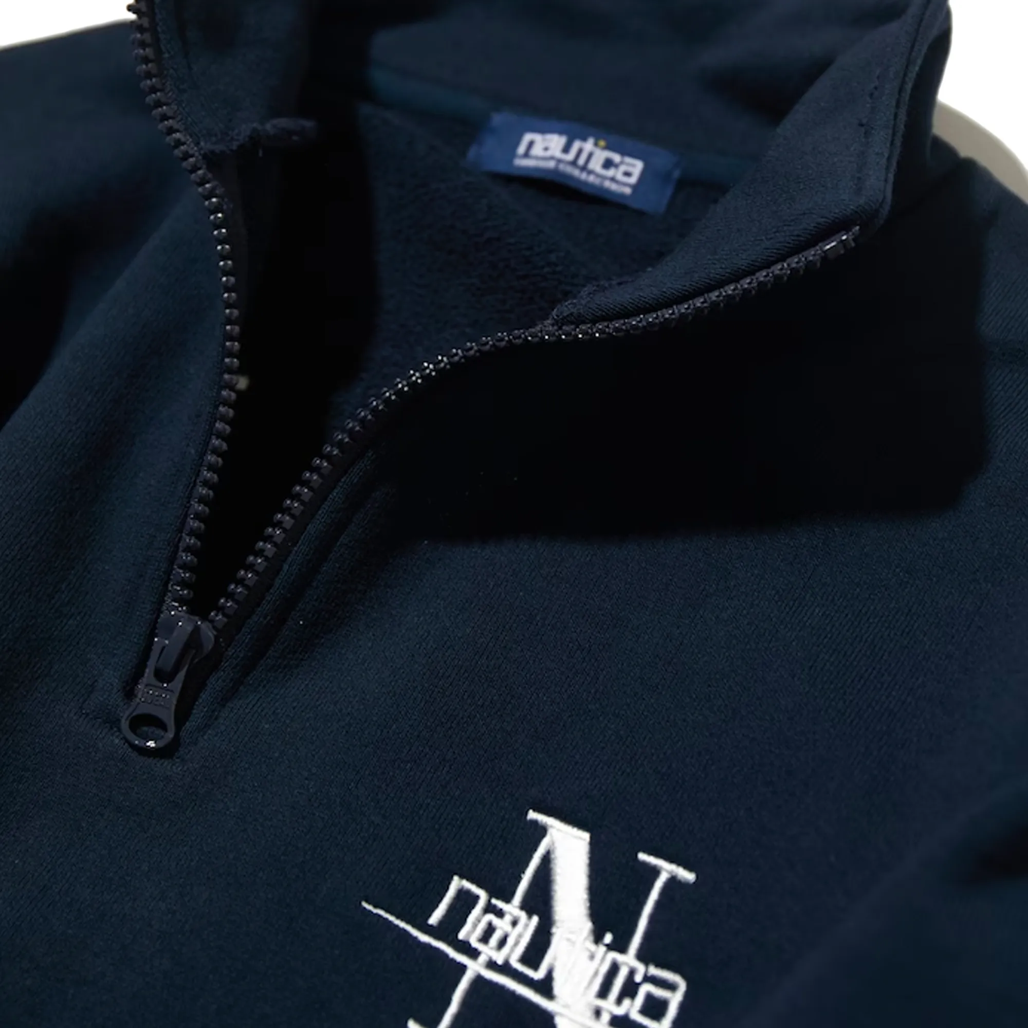 Nautica Japan N Logo Half Zip Sweater Navy