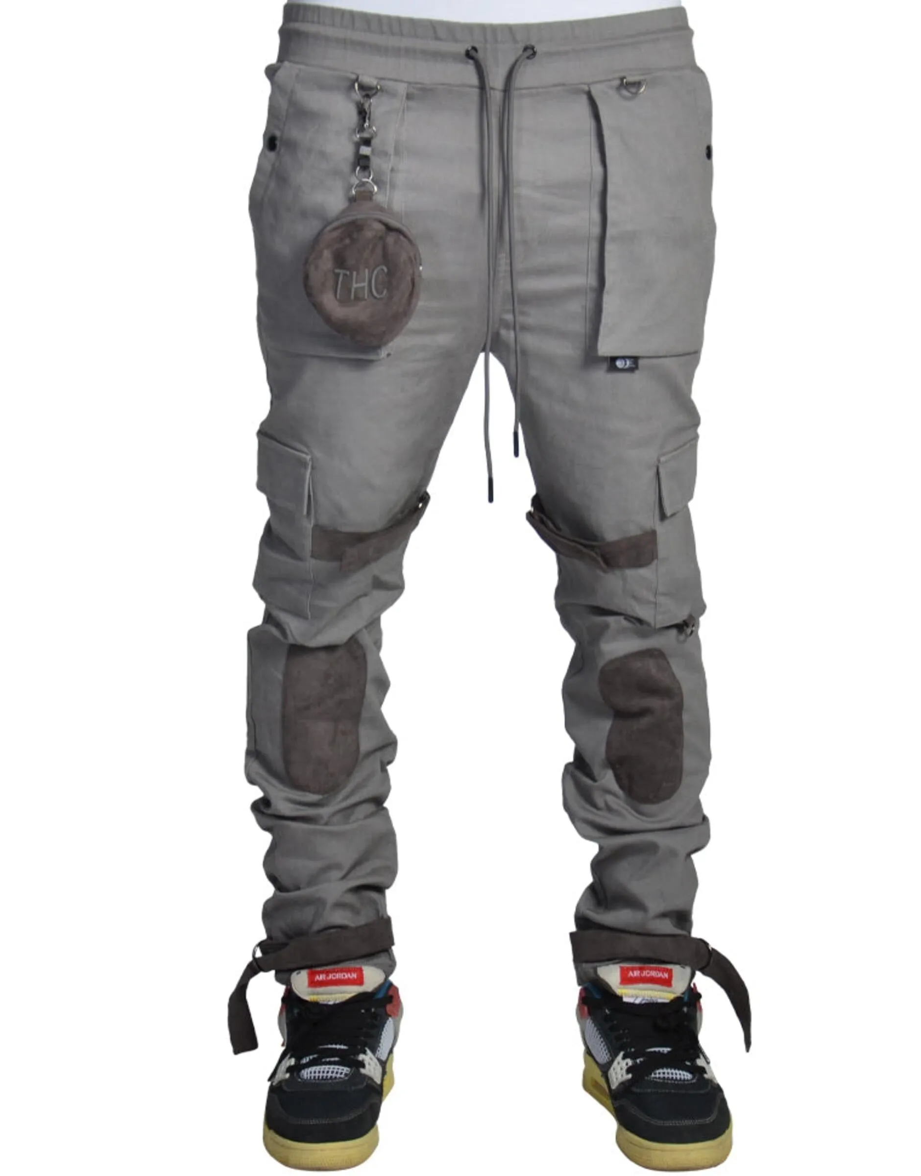 New Sphere Pouch Strap Cargo Pants (Grey) /C7