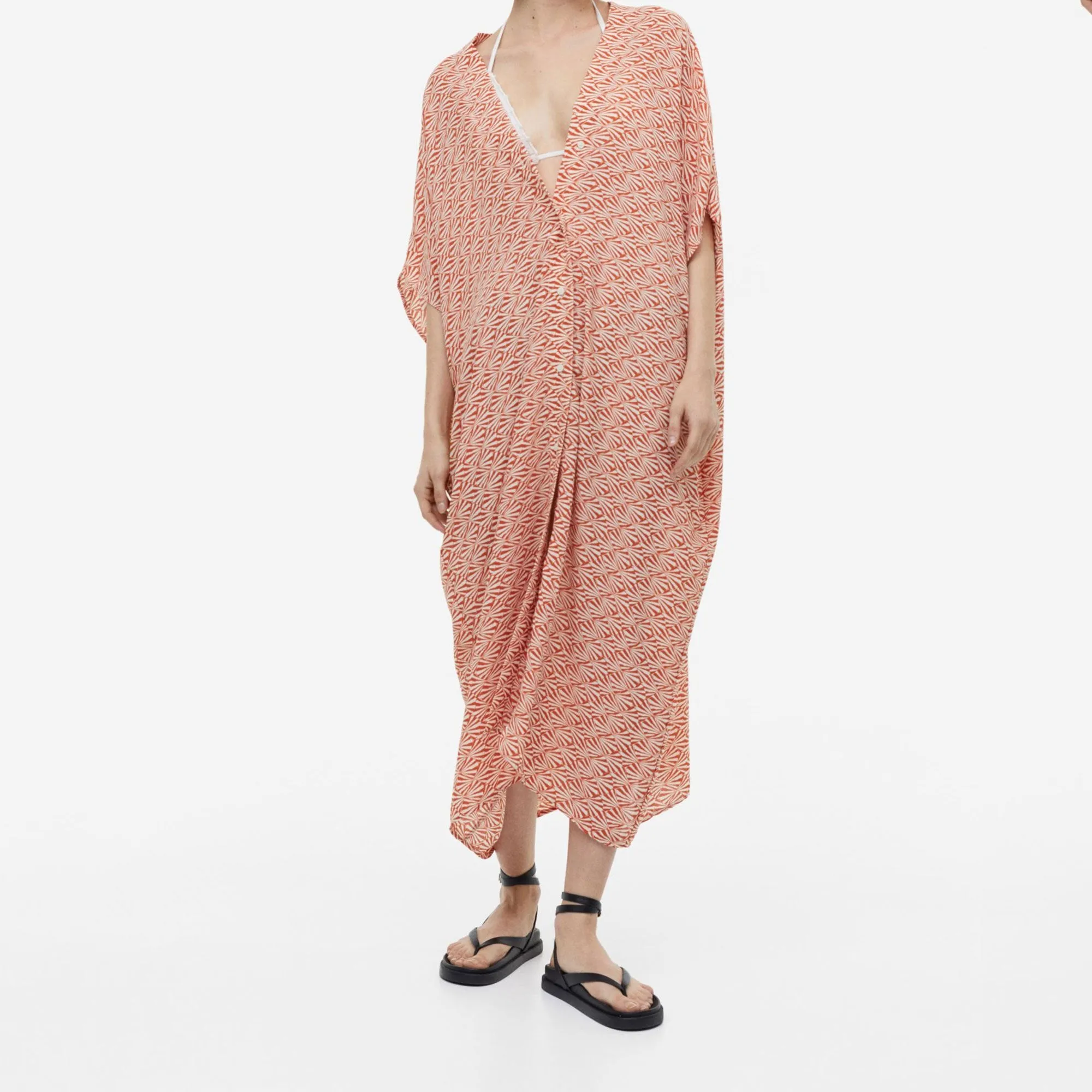 Peachy Abstract Bliss Kaftan J5872