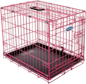 Petmate Puppy 2 Door Training Retreat Dog Kennel Crate Pink