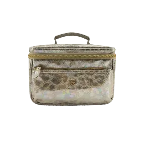 PurseN Train Case- Glimmer Leopard