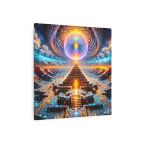 Recursive Technology Metal Print by Meta Zen - Psychedelic Visionary Trippy Art Friend Lover Boyfriend Girlfriend Mother Father Sister Brother Gift