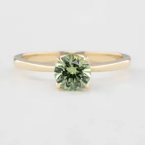 Sara Ring - 0.93ct Light Green Montana Sapphire (One of a kind)