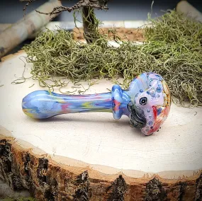 Seahorse Seascape Marbled Hand Pipe (Ready to Ship)