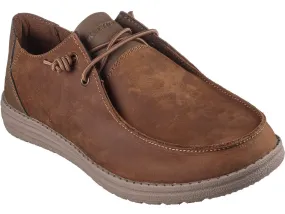 Skechers 210107 Melson Ramilo Mens Leather Moccasin Shoe