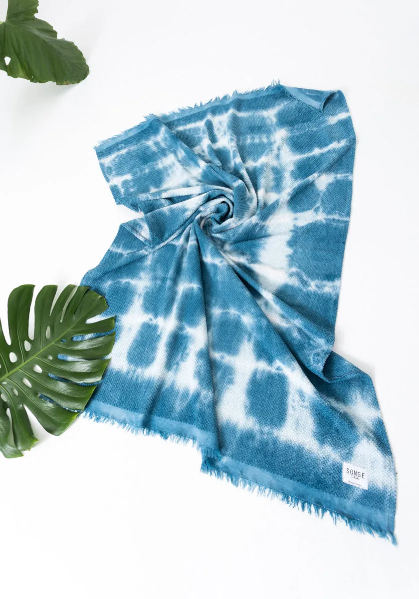 SONGE CASA Azul - Drap de plage Tie & Dye