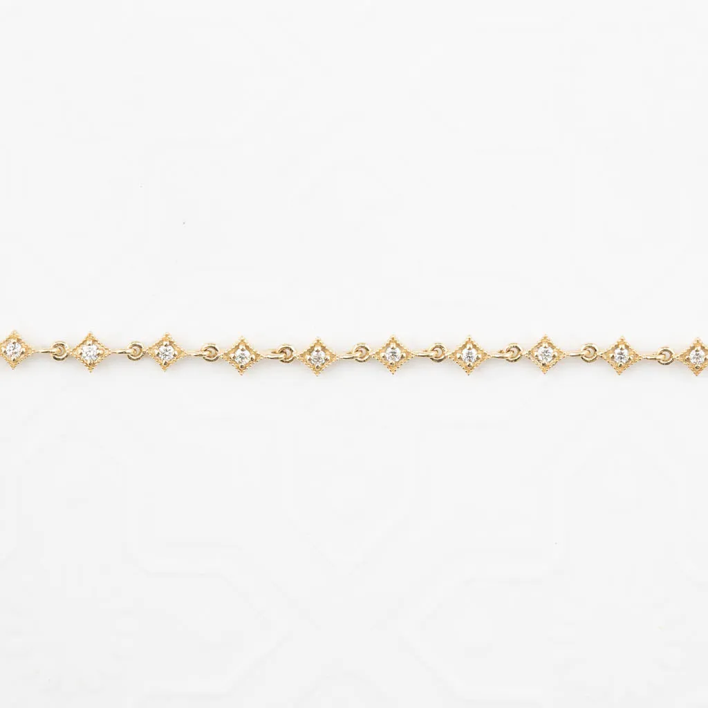 Star Diamond Station Bracelet