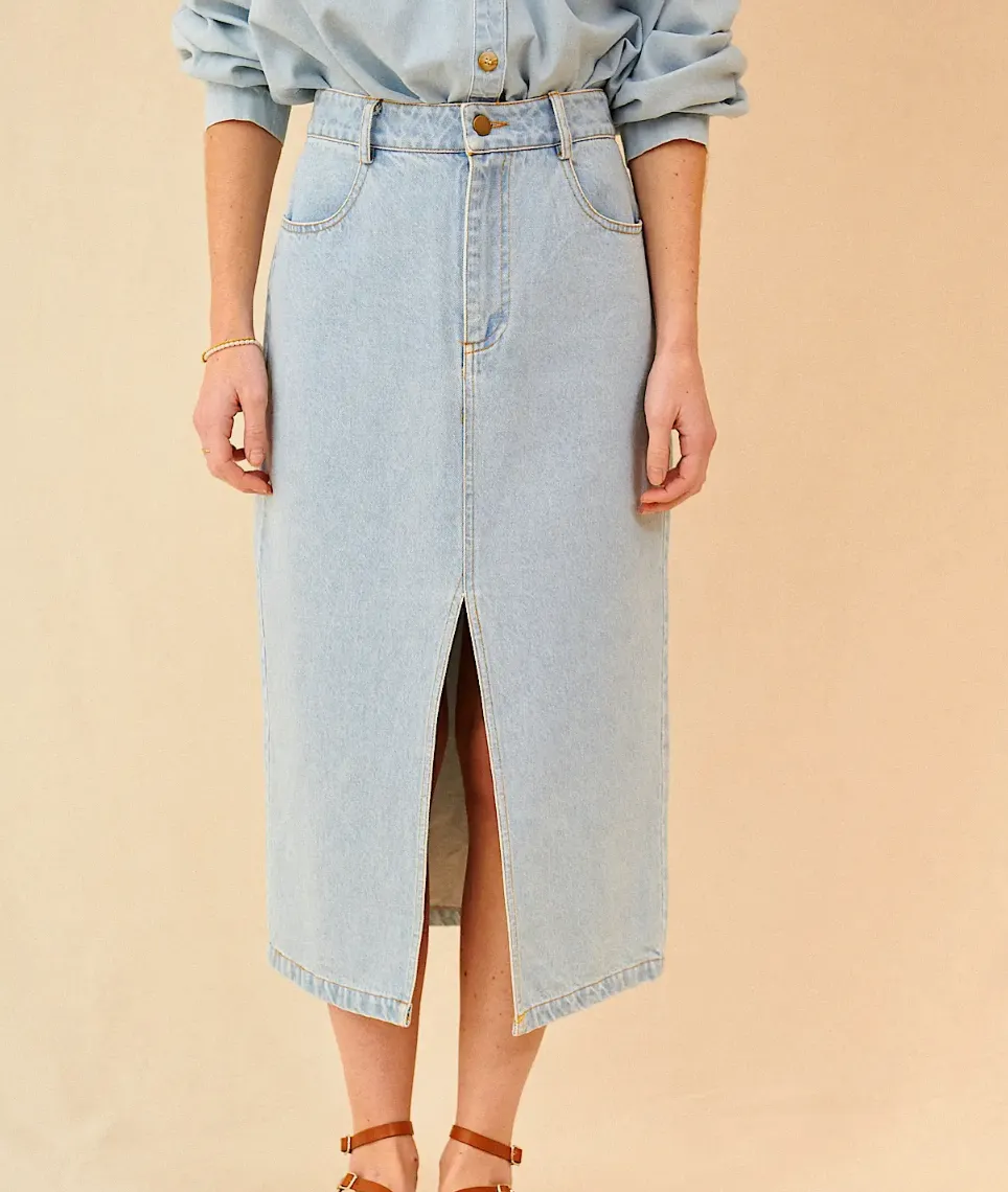 Sully Denim Midi Skirt