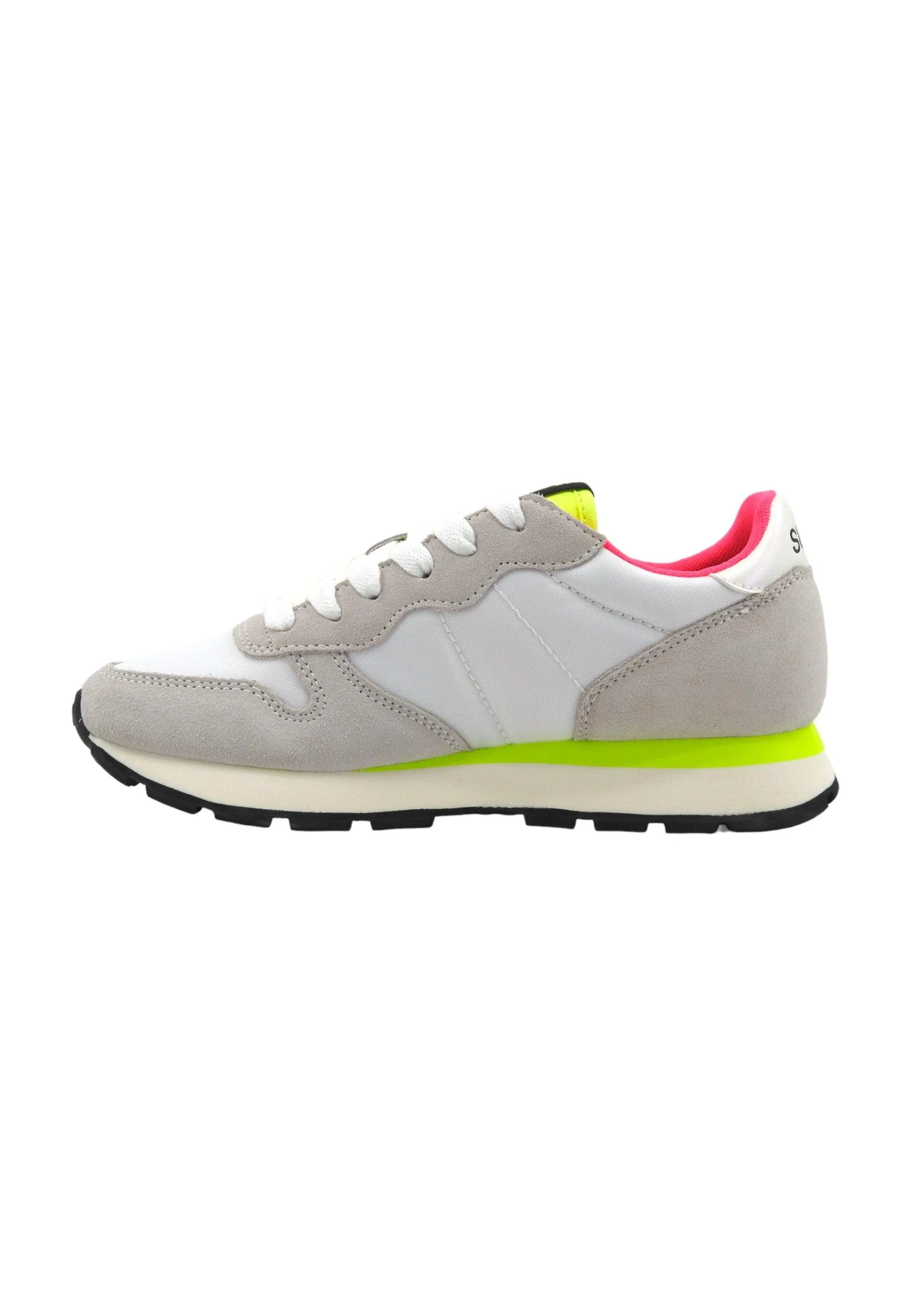 SUN68 Allt Solid Sneaker Donna Bianco Giallo Z34201