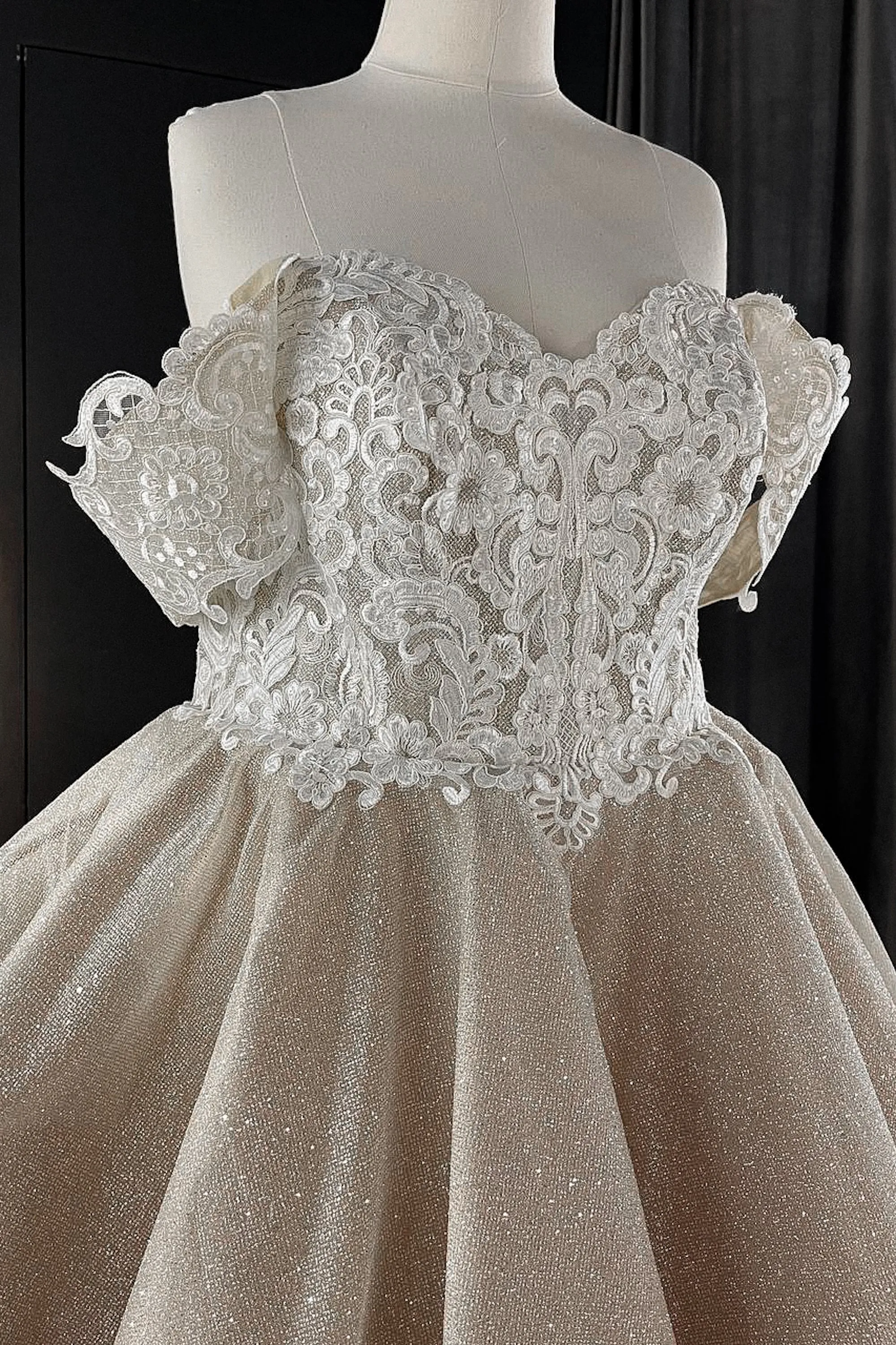 Tea Length Plus Size Lace Wedding Dress Elise