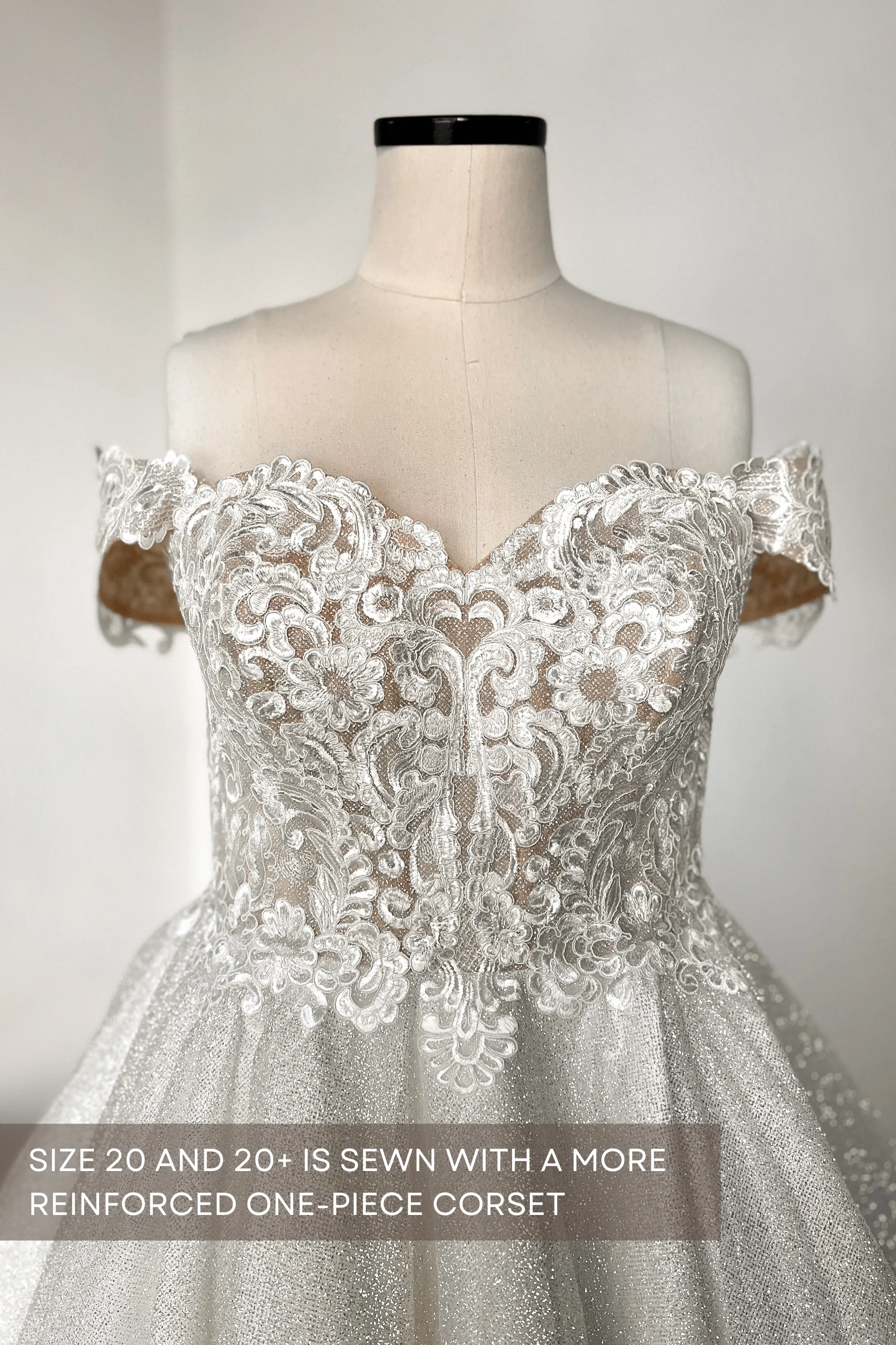 Tea Length Plus Size Lace Wedding Dress Elise