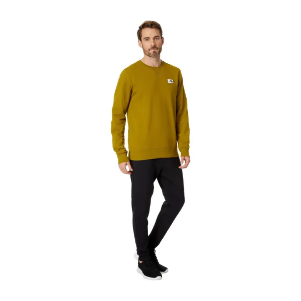 The North Face Heritage Patch Crew Sweatshirt - Sulphur Moss