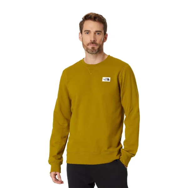 The North Face Heritage Patch Crew Sweatshirt - Sulphur Moss