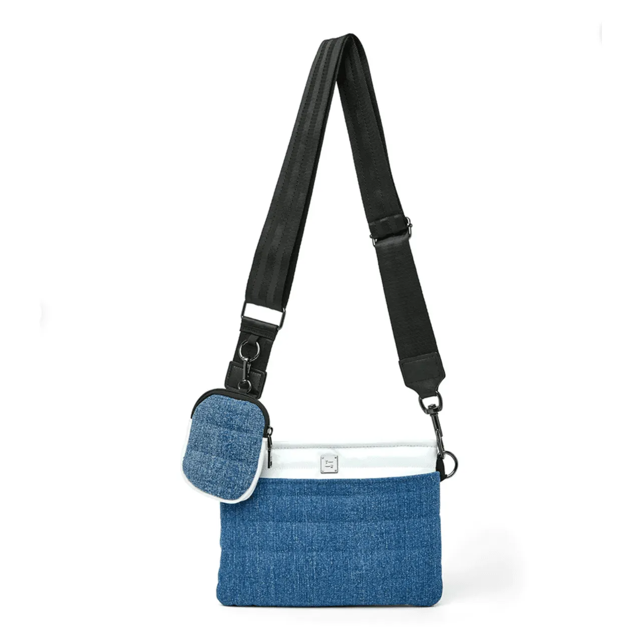 Think Royln Downtown Crossbody in Traditional Stone Washed Denim