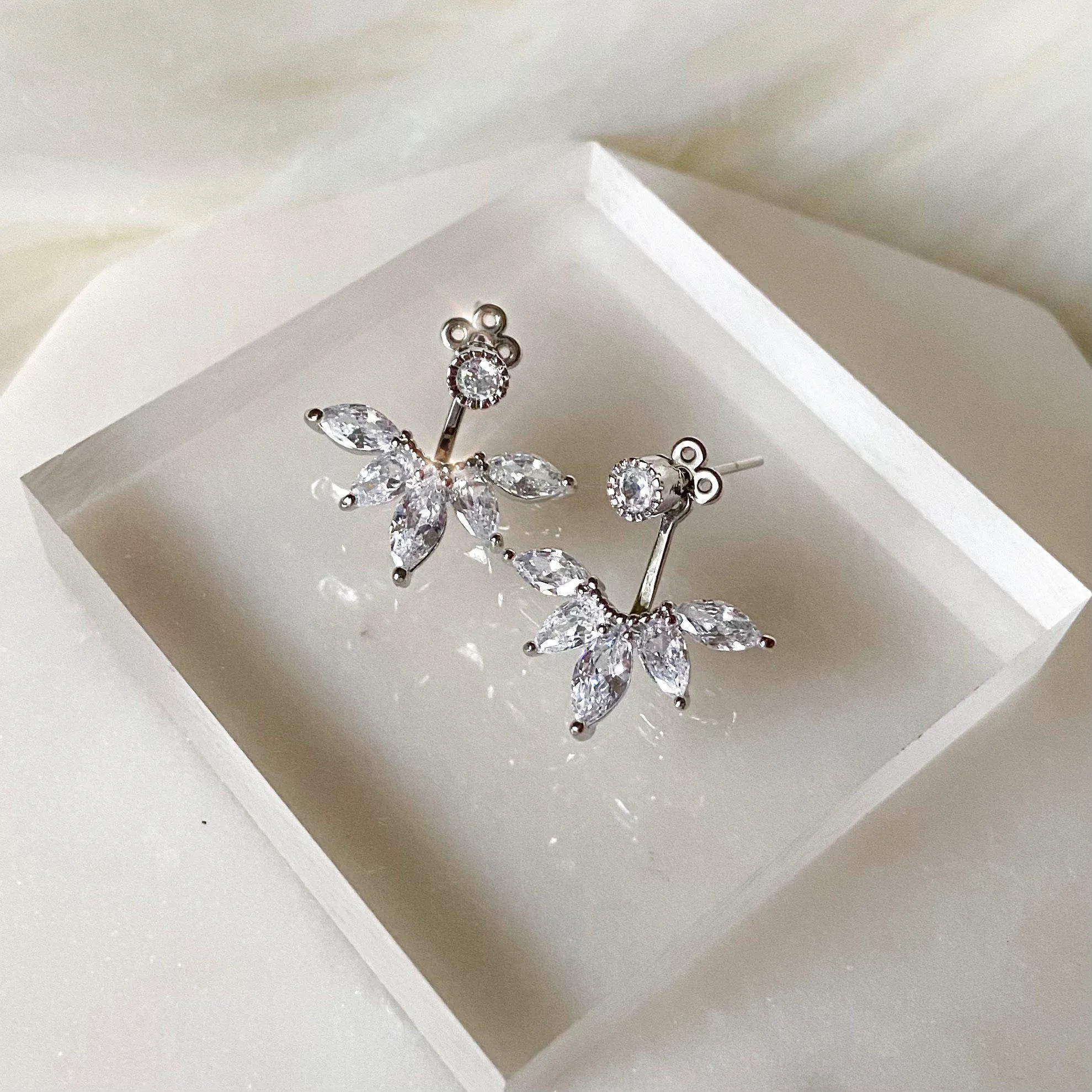 Tiara Ear Jacket Earrings