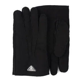 Triangle-Logo Suede Gloves