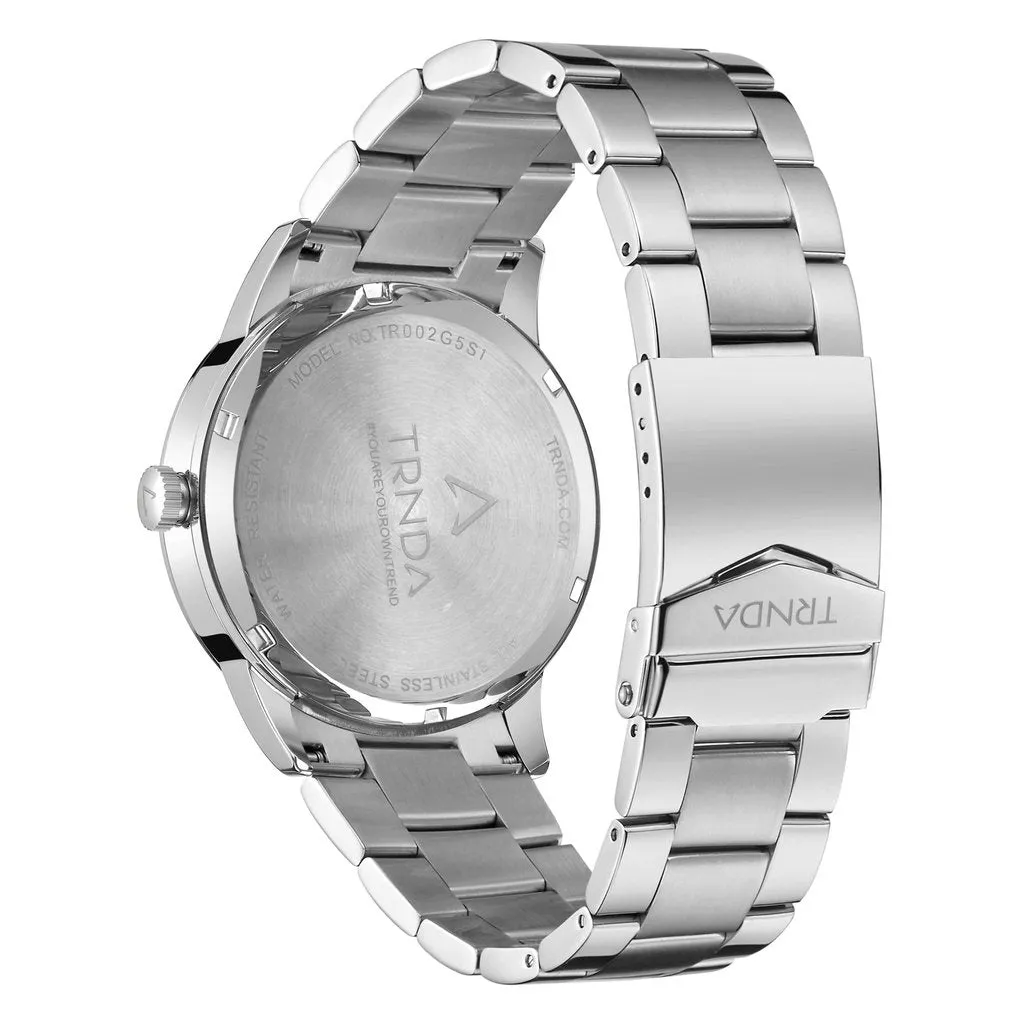 Trnda Stainless Steel Men's Watch TR002G5S1-B1S