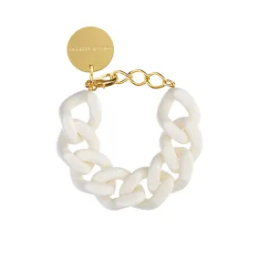 Vanessa Baroni Great Chain Matt Off White Bracelet