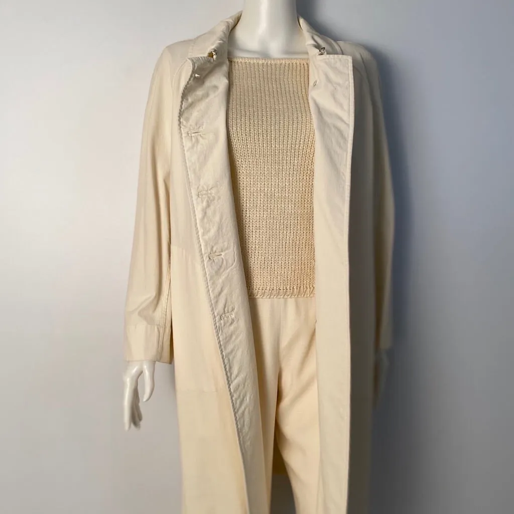 Vintage Chanel 03P, 2003 Spring Ivory Trouser Pants FR 36