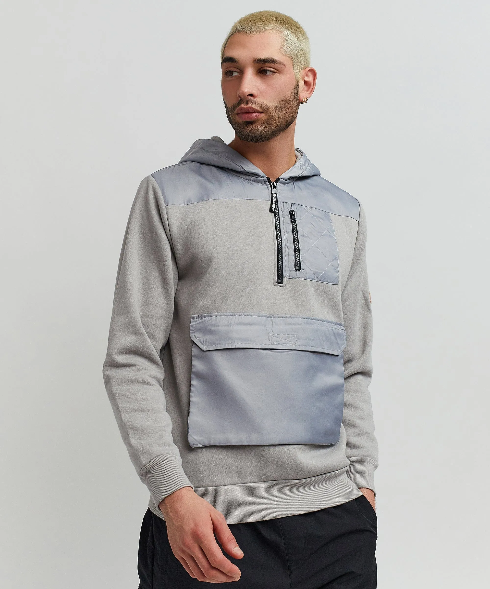 Wheaties Cargo Hoodie - Grey