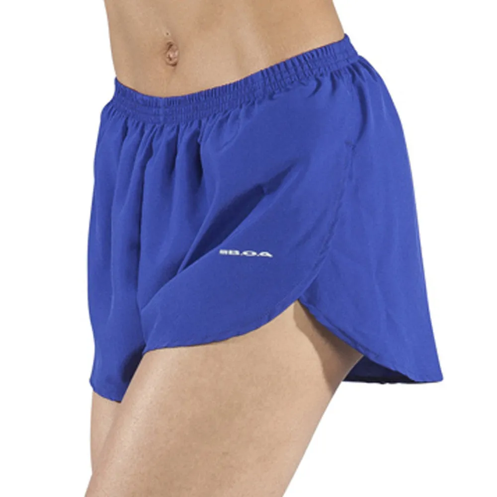 Women's 1" Elite Split Running Shorts- Royal