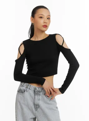 X-Strap Cut-Out Crop Top IA417