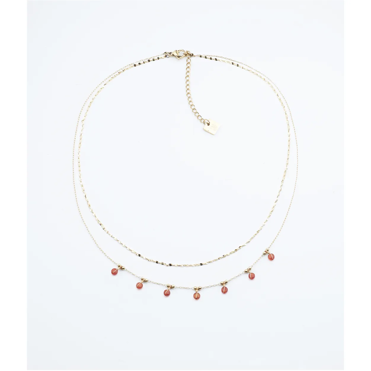 Zag Bijoux Beans Gold Necklace